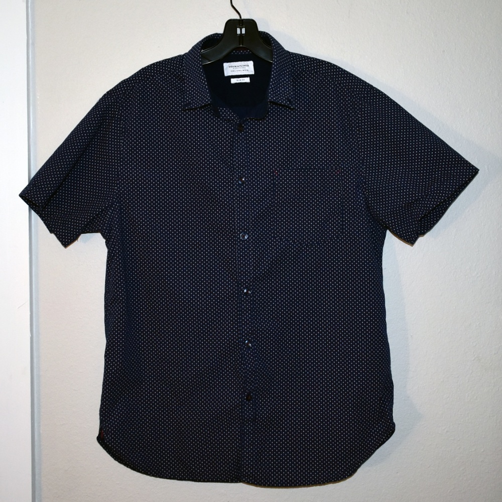 Denim & Flower Ricky Singh Short-sleeve button dow